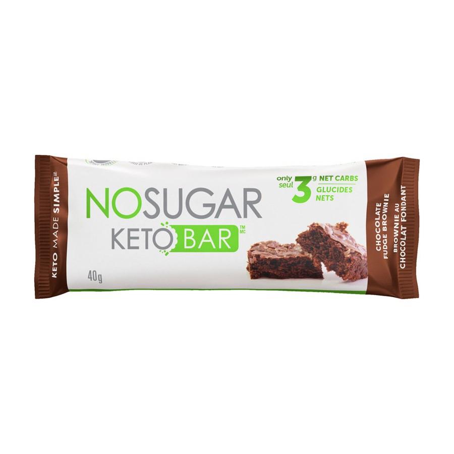 No Sugar Keto Bar Chocolate Fudge Brownie Bars,
