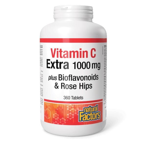 VITAMIN C plus BIOFLAVONOIDS & ROSEHIPS - 1000mg / 360 TABLETS