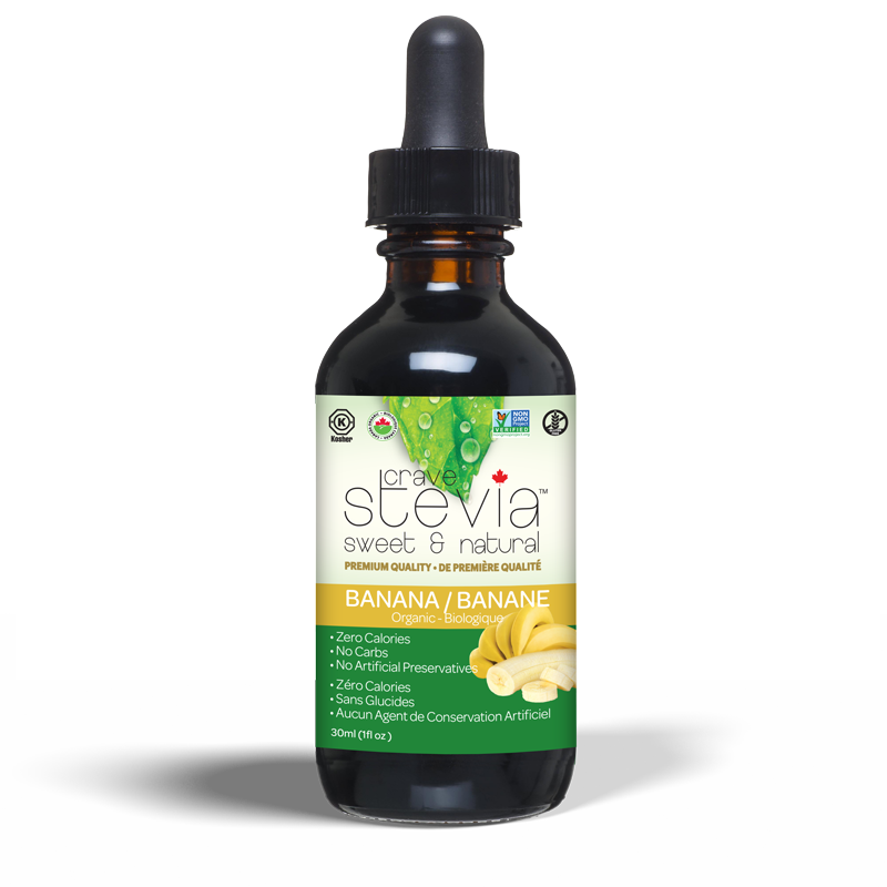 Crave Stevia Banana Liquid Drops