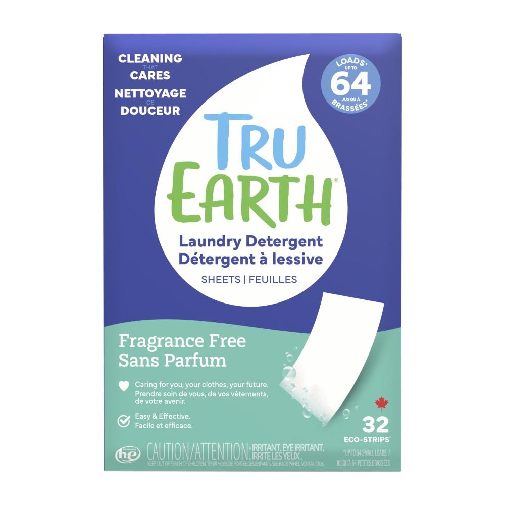 LAUNDRY DETERGENT STRIPS - FRAGRANCE FREE / 32 STRIPS