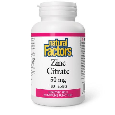 ZINC CITRATE - 50mg / 180 TABLETS