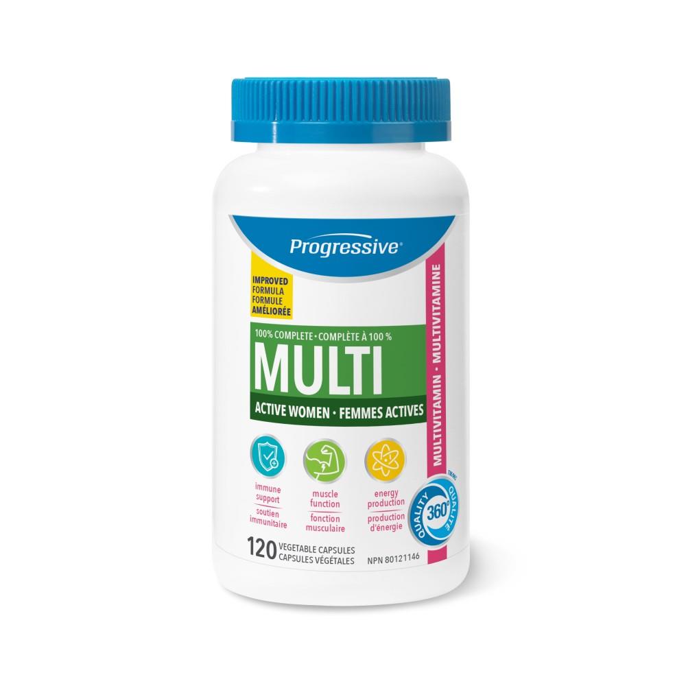 PROGRESSIVE MULTI ACTIVE WOMEN - 120 VCAPS