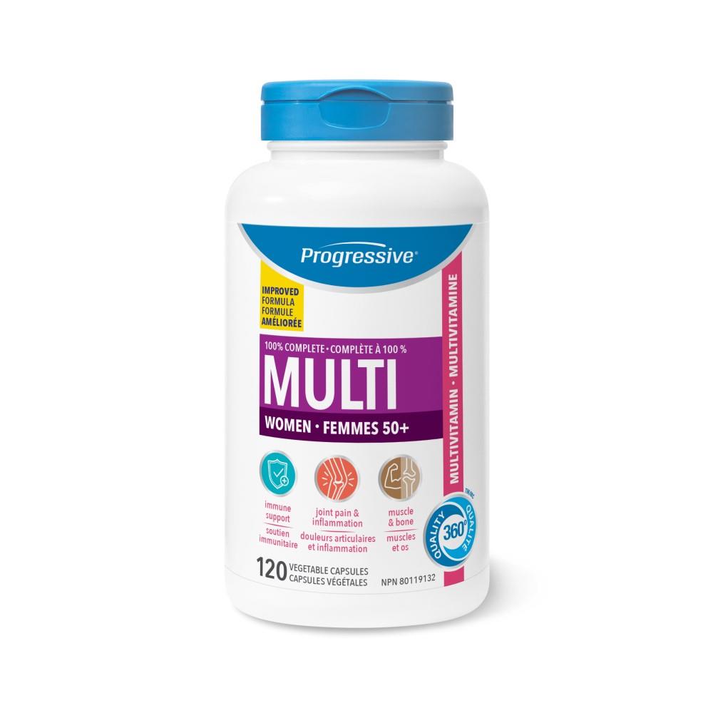 PROGRESSIVE MULTI WOMEN 50+ - 120 VCAPS
