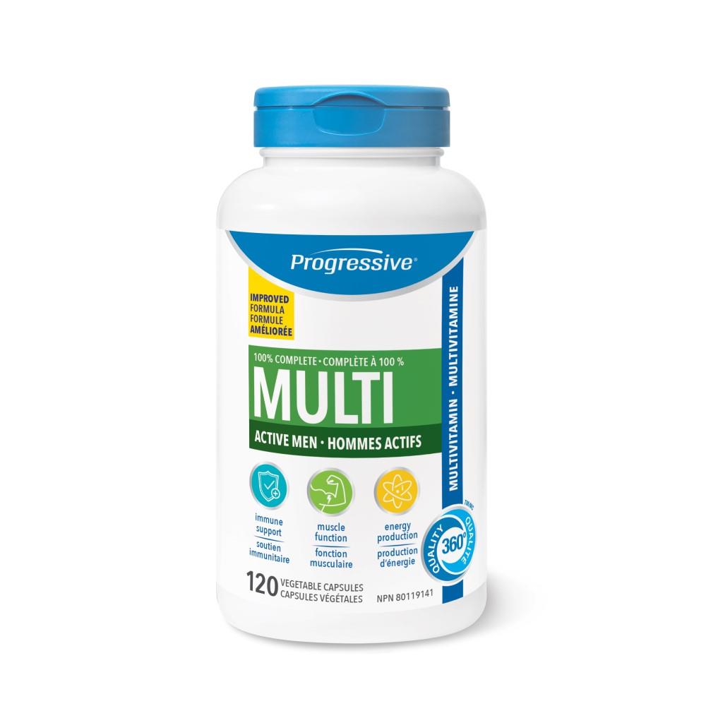 PROGRESSIVE MULTI ACTIVE MEN - 120 VCAPS