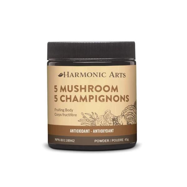 HARMONIC ARTS 5 MUSHROOMS POWDER 45G