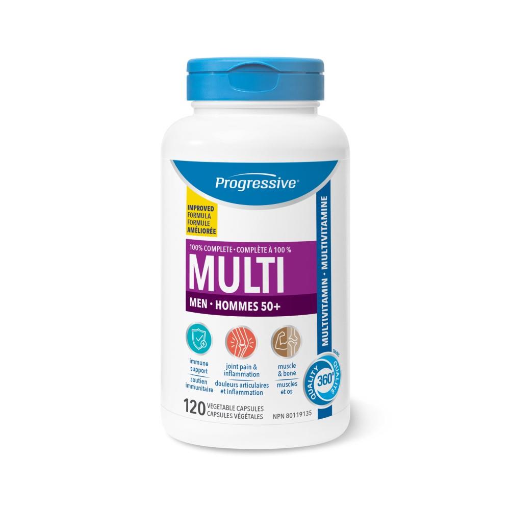 PROGRESSIVE MULTI MEN 50+ - 120 VCAPS