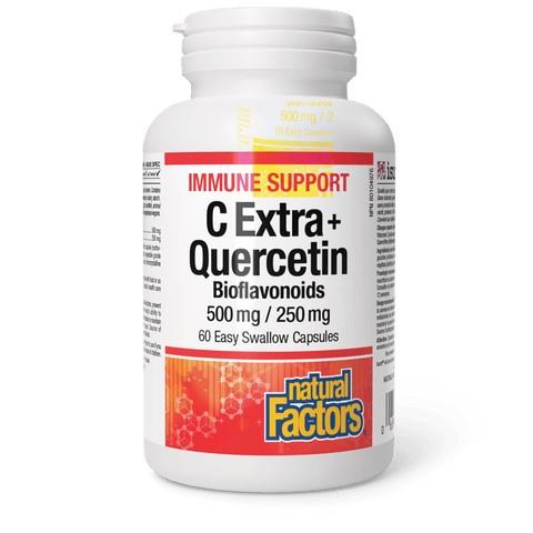 NATURAL FACTORS C EXTRA + QUERCETIN 500mg/250mg 60 CAPS