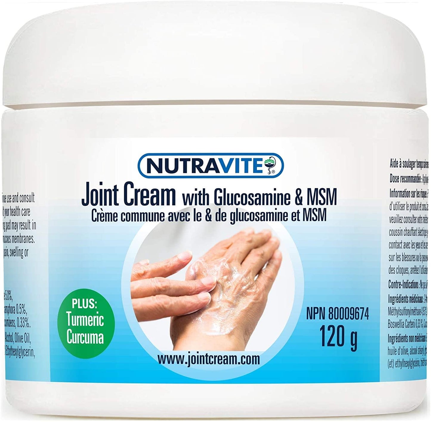 NUTRAVITE JOINT CREAM w GLUCOSSAMINE & MSM 120G