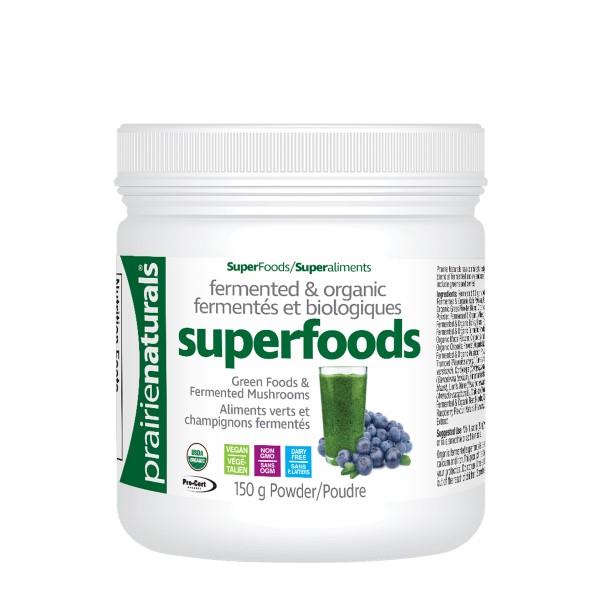 PRAIRIE NATURALS SUPERFOODS GREENS&MUSHROOMS 150G