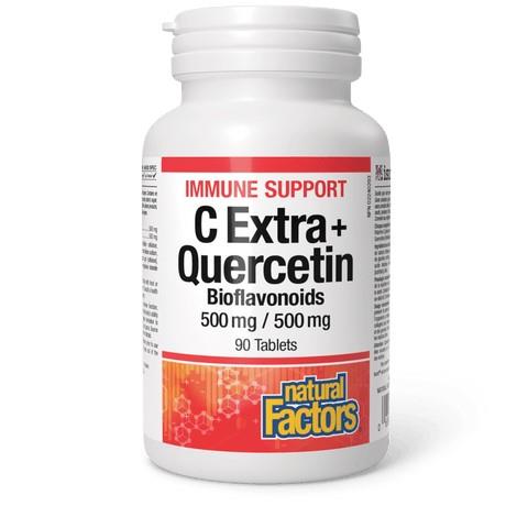 NATURAL FACTORS C EXTRA + QUERCETIN 500mg/500mg 90 TABS