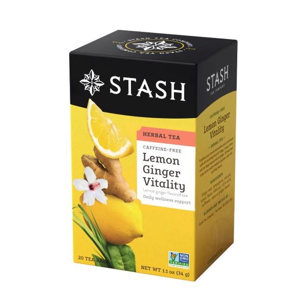 HERBAL TEA LEMON GINGER - 20 TEA BAGS