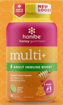 HONIBE MULTI+IMMUNE ADULT 70 GUMMIES