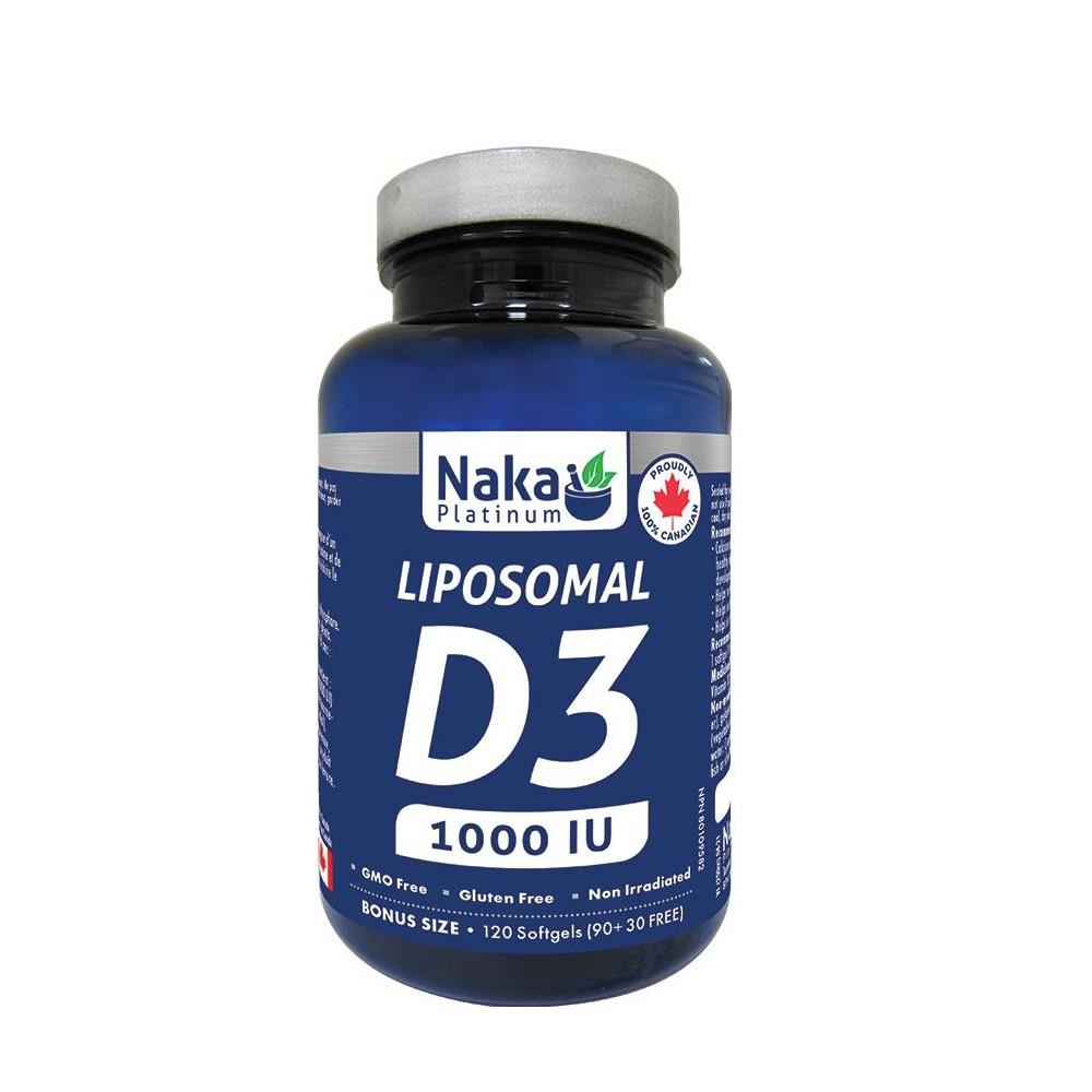 NAKA VIT D3 1000IU LIPOSOMAL BONUS 120SGELS (90+30)