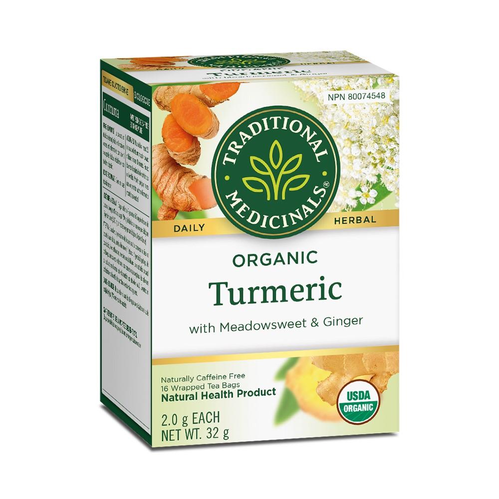 HERBAL TEA TURMERIC w MEADOWSWEET & GINGER - 16 TEA BAGS