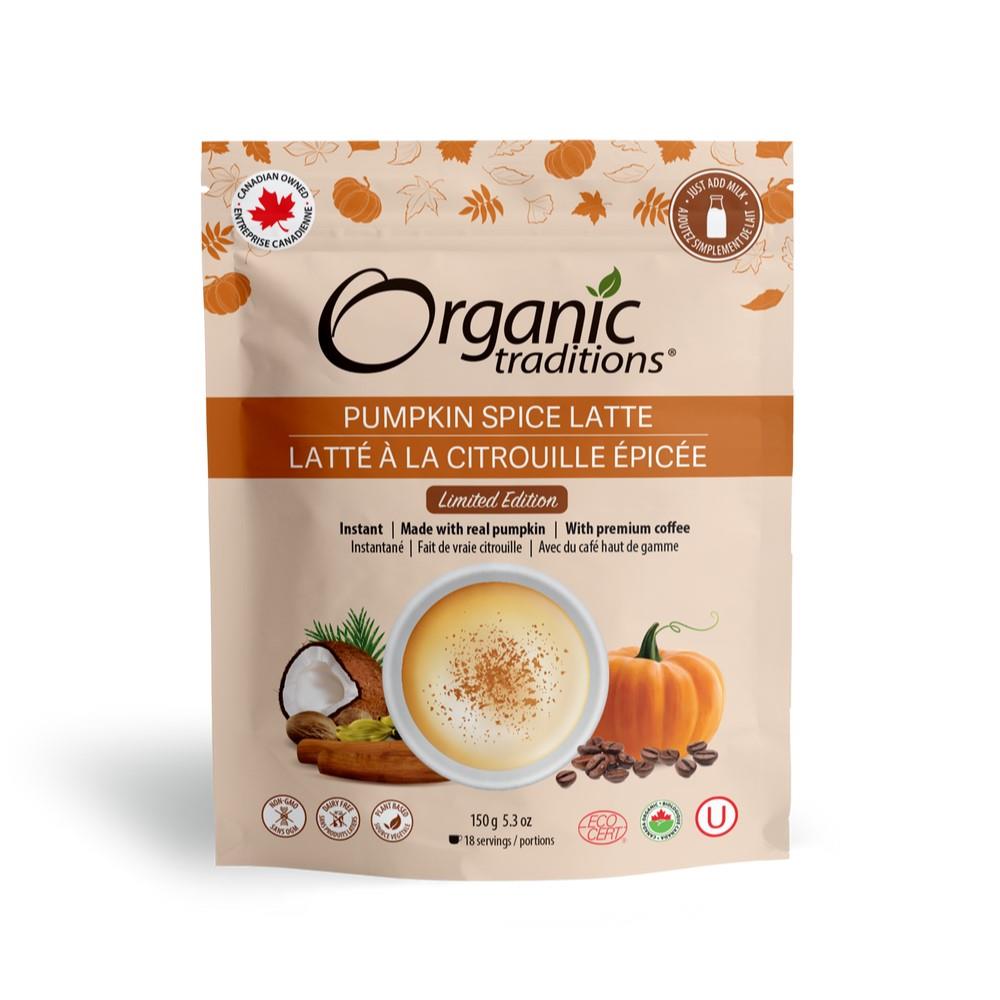 ORGANIC TRADITIONS LATTE PUMPKIN SPICE 150G