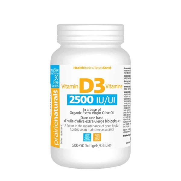 PN VITAMIN D3 2500 IU BONUS 500+50 SGELS