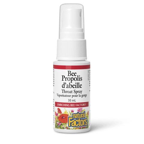 NATURAL FACTORS BEE PROPOLIS THROAT SPRAY 30ML