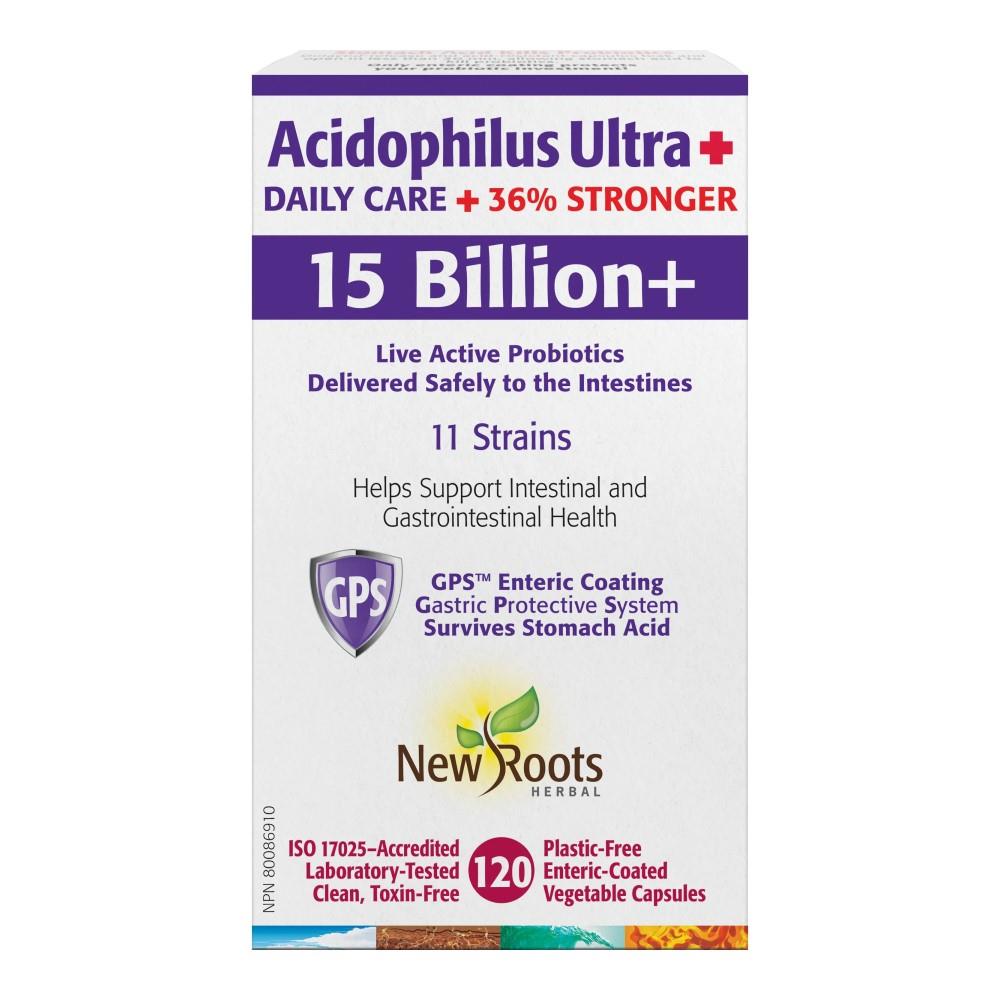 NEW ROOTS ACIDOPHILUS ULTRA 15B 120VCAPS