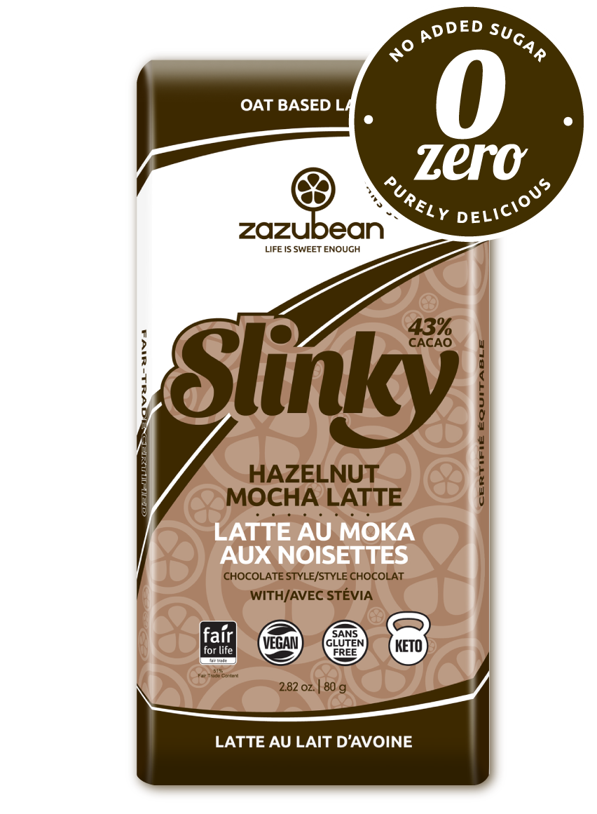 ZAZUBEAN BAR SLINKY HAZELNUT 80G