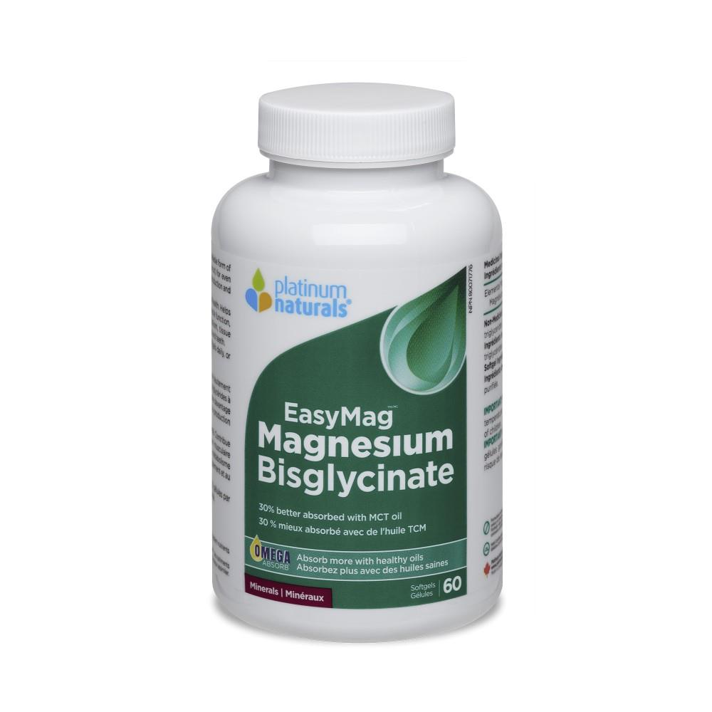 PLATINUM EASYMAG MAGNESIUM BISGLYCINATE 60 SGELS