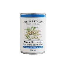 EARTHS CHOICE BEANS CANNELLINI 398ML