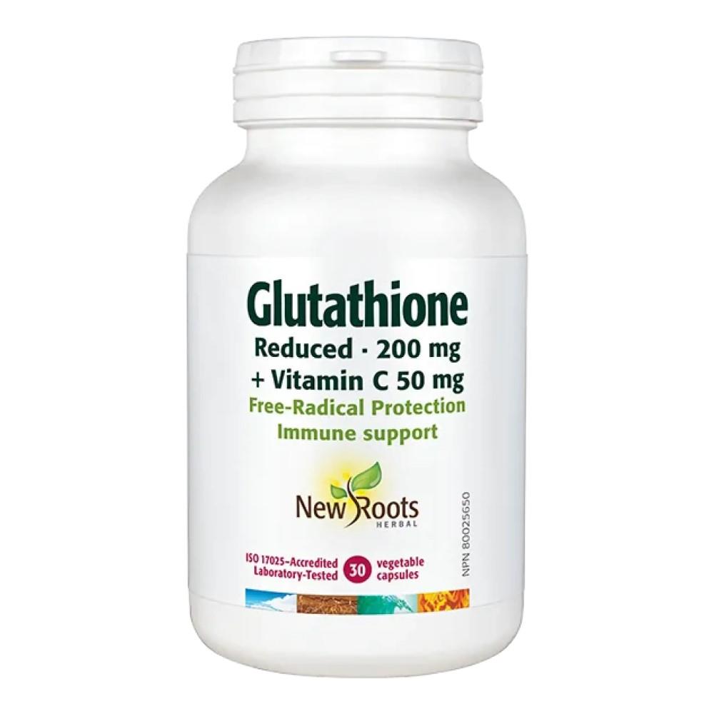 NEW ROOTS GLUTATHIONE + VITAMIN C 200MG/30VCAPS
