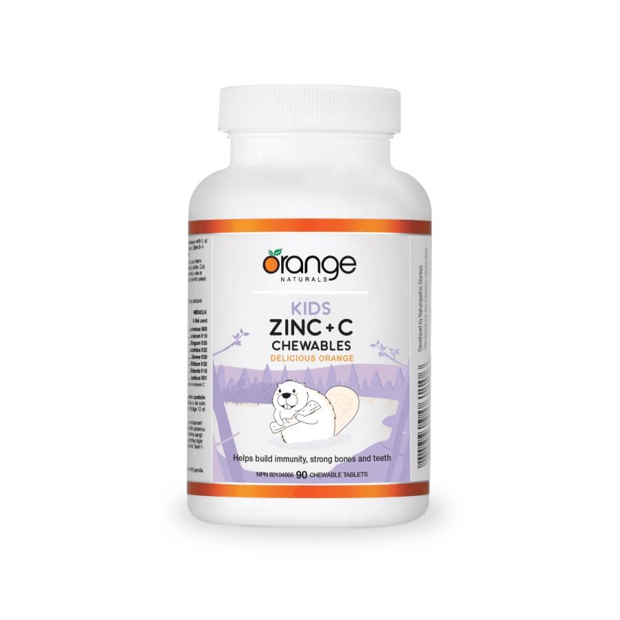ORANGE NATURALS ZINC + C KIDS 90 CHEWABLES