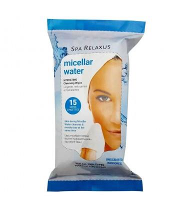 Micellar Water Facial Cleansing Wipes are gentle on the skin, tough on makeup. Nourishes skin while gently lifting away even the most stubborn makeup. 15 Pre-moistened Wipes Per Pack.
RELAXUS FACIAL WIPES MICELLAR PER PACK / 15 WIPES.