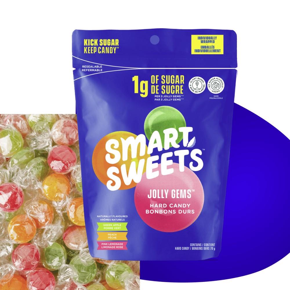 SMART SWEETS JOLLY GEMS HARD CANDY ASSORTED / 70G