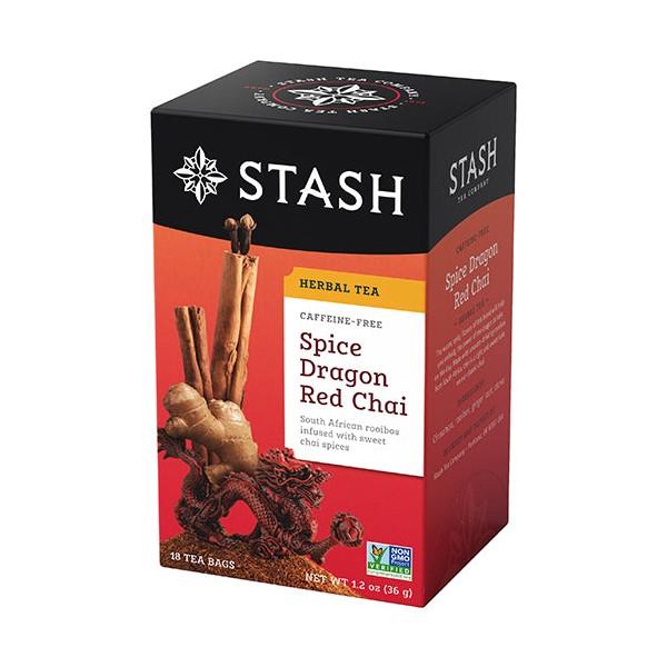STASH TEA SPICE DRAGON RED CHAI NO CAFFEINE 18T BAGS
