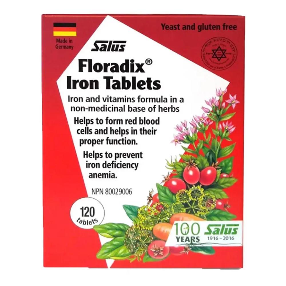 SALUS FLORADIX IRON 120TABS