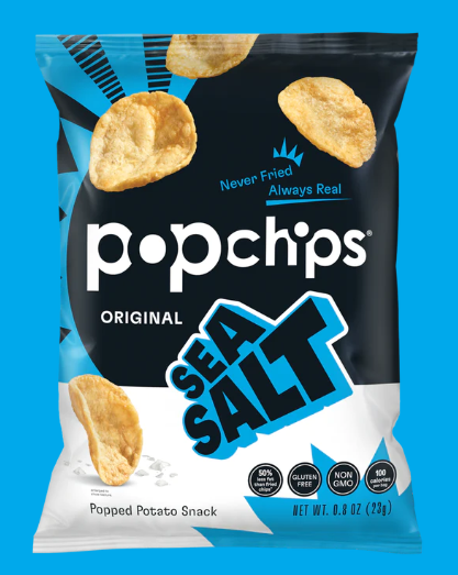 POPCHIPS ORIGINAL SEA SALT 142G