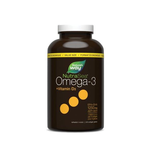 NUTRASEA+D3 OMEGA-3 EPA+DHA 1250MG / 240SGELS