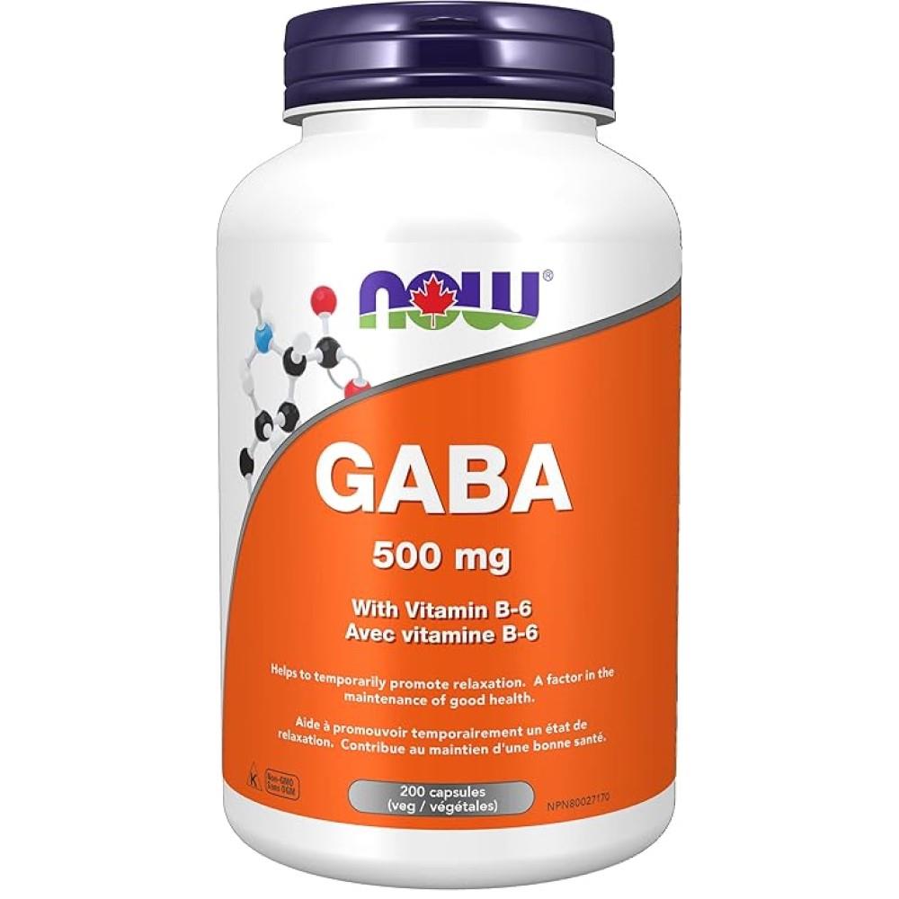 NOW GABA w B6 - 500mg / 200 VCAPS