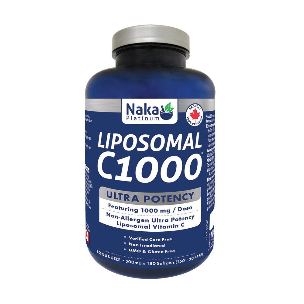NAKA C1000 LIPOSOMAL 500 MG / 180 SGELS