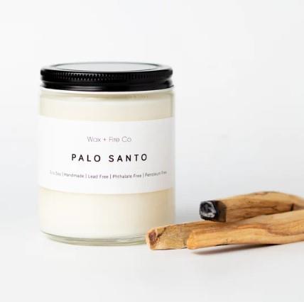 WAX+FIRE SOY CANDLE PALO SANTO 228 G