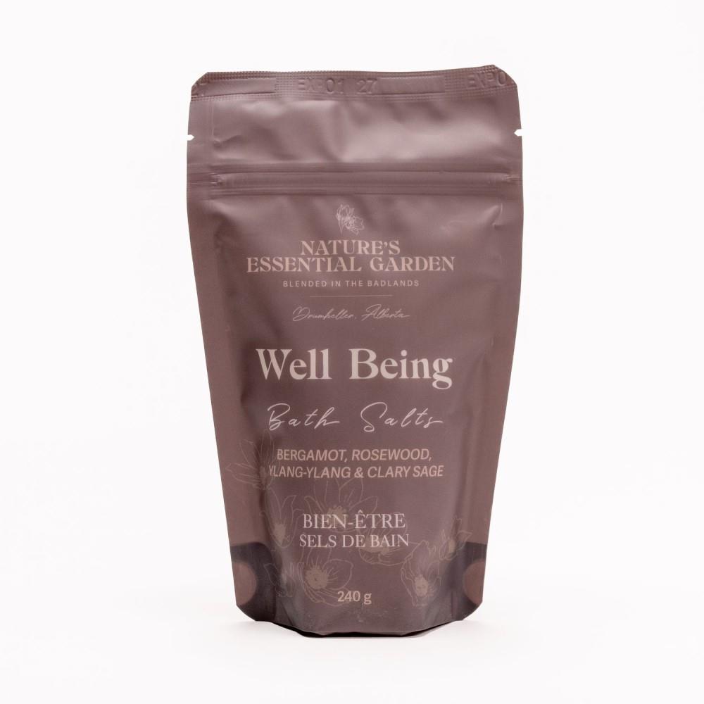 NATURE'S ESSENTIAL GARDEN WELL BEING BATH SALTS - 240g