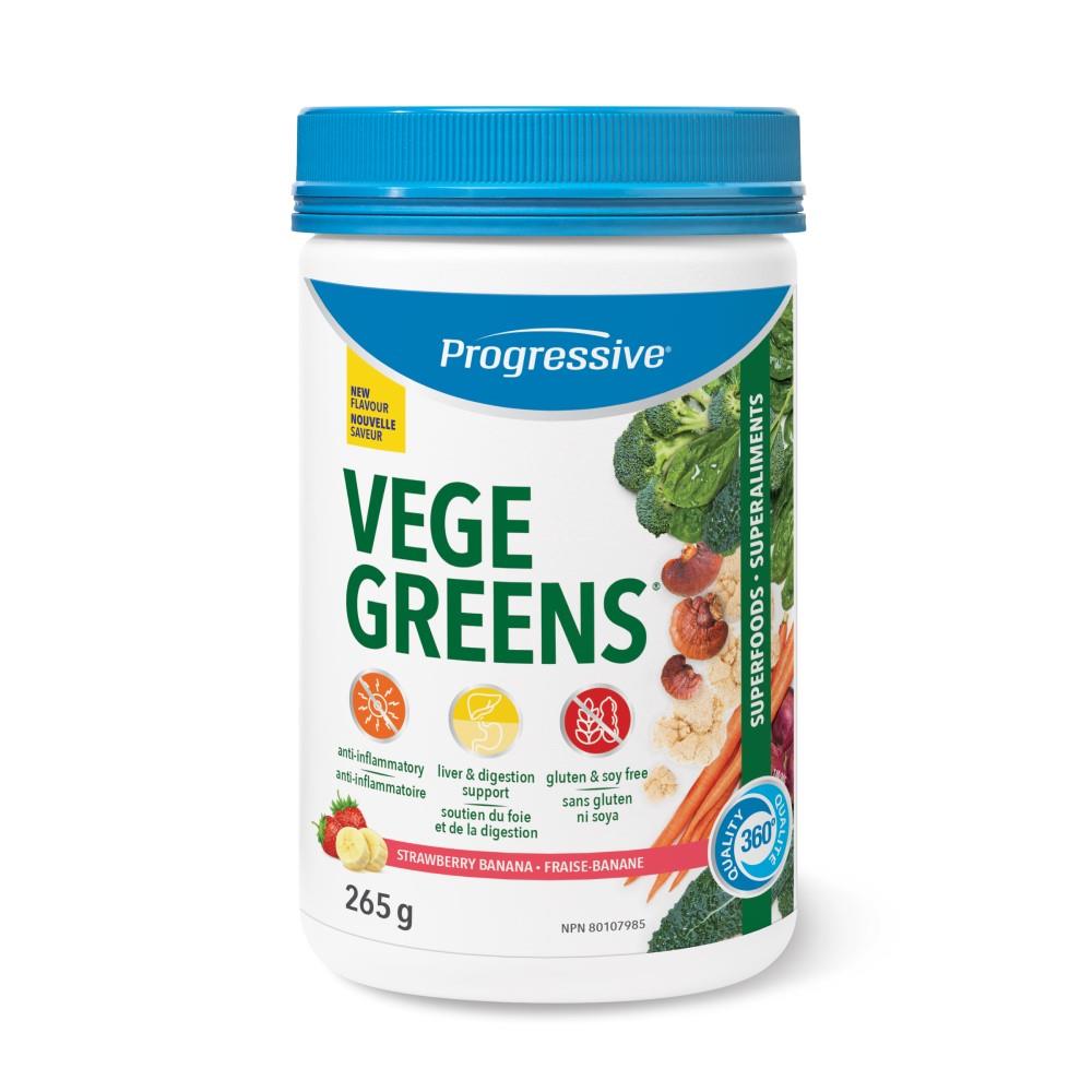 PROGRESS VEGEGREENS - STRAWBERRY BANANA / 265g