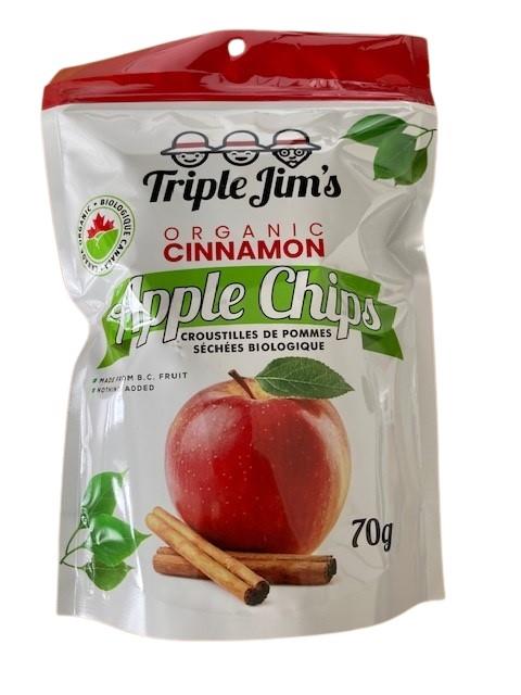 TJ APPLE CHIPS CINNAMON 70g