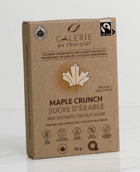 GALERIE AU CHOC BAR MAPLE 100g