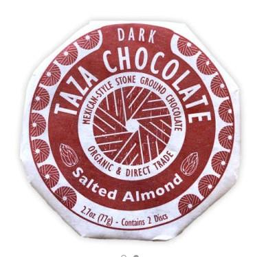 TAZA DARK CHOC DISC ALMOND 77g
