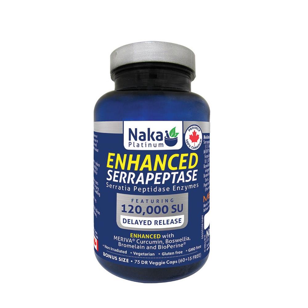 NAKA ENHANCED SERRAPEPTASE 120,000 SU / 75 VCAPS