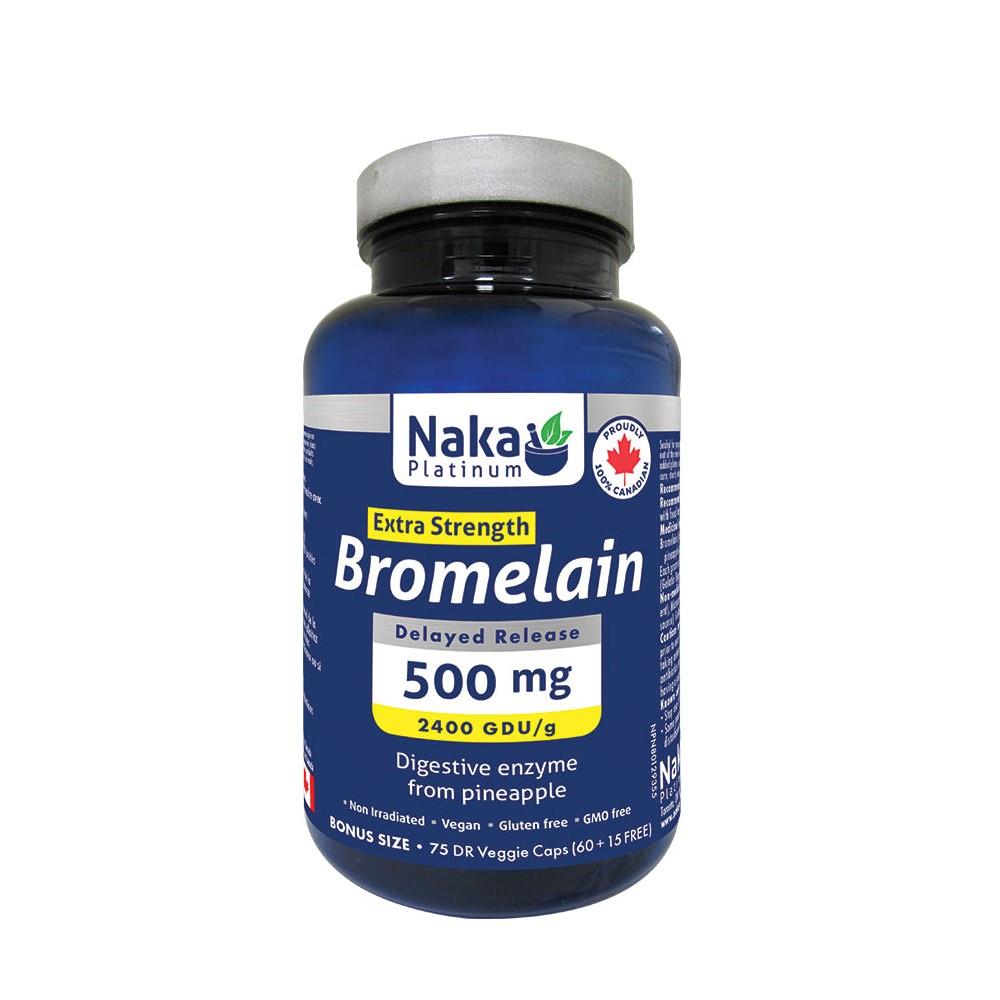 NAKA BROMELAIN EXTRA STRENGTH 500mg / 75 VCAPS