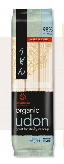 HAKUBAKU NOODLES UDON 269g