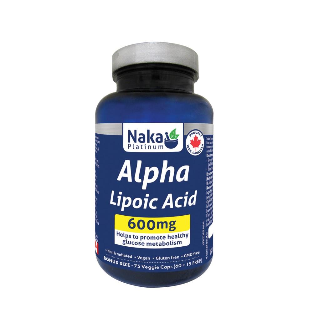 NAKA ALPHA LIPOIC ACID 600mg / 75 VCAPS