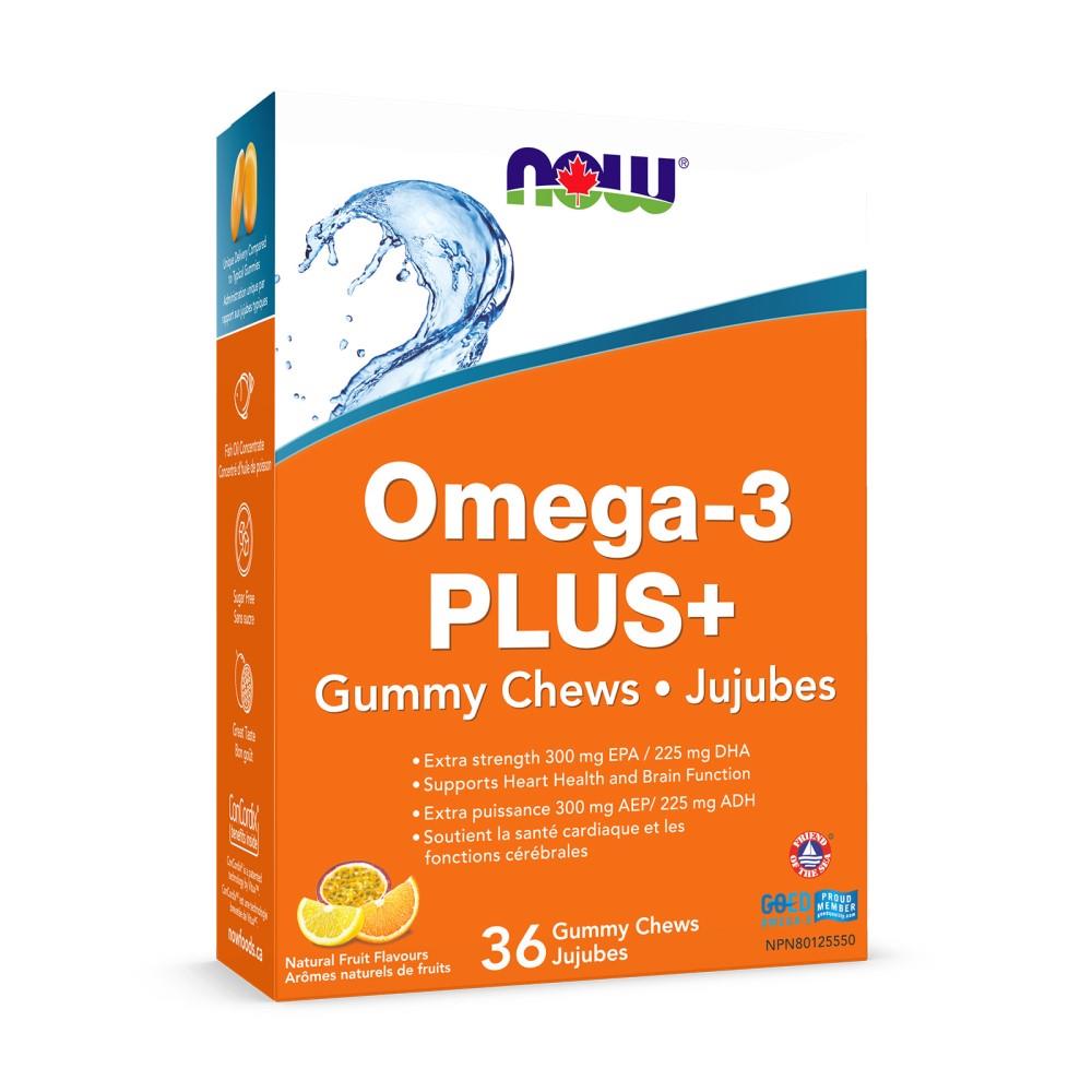 NOW OMEGA-3 PLUS - 36 GUMMIES