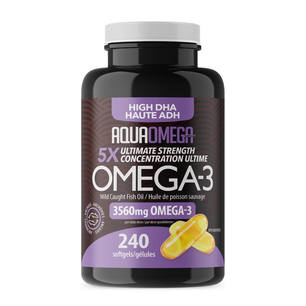 OMEGA-3 5X HIGH DHA - 240 SOFTGELS