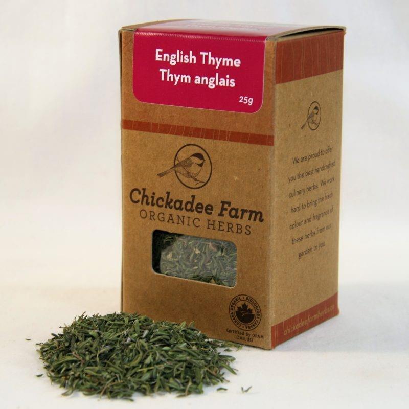 CHICKADEE FARM THYME ENGLISH ORGANIC, 25G