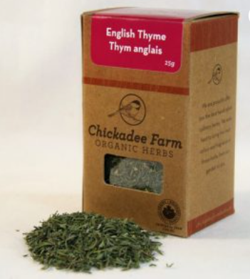 CHICKADEE FARM THYME ENGLISH ORGANIC, 25G