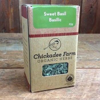 CHICKADEE FARM BASIL SWEET ORGANIC, 25G